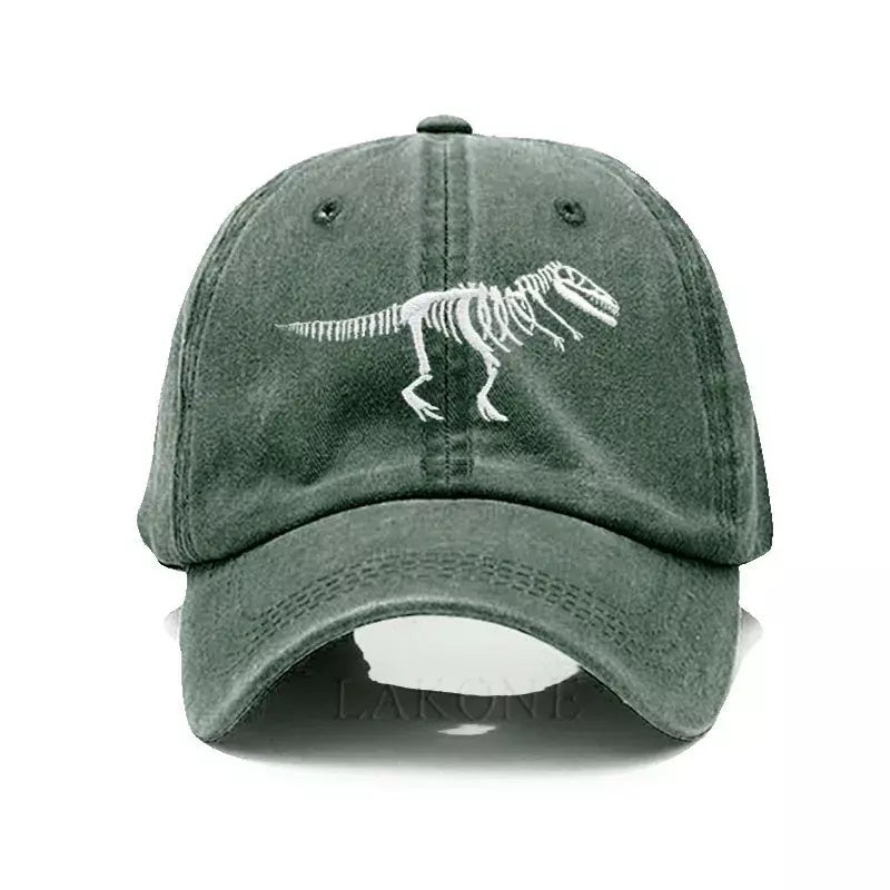 T-Rex Dinosaur Skeleton Cotton Baseball Cap