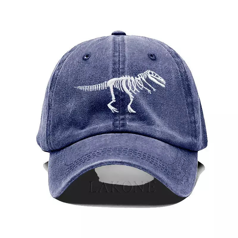 T-Rex Dinosaur Skeleton Cotton Baseball Cap