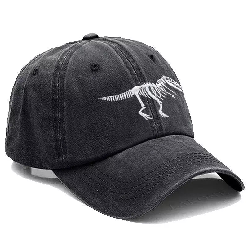 T-Rex Dinosaur Skeleton Cotton Baseball Cap