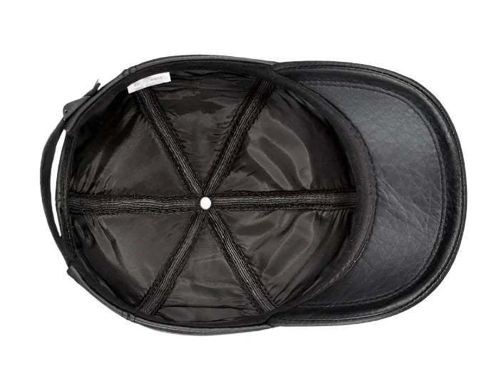 Tancarville Genuine Leather Baseball Cap