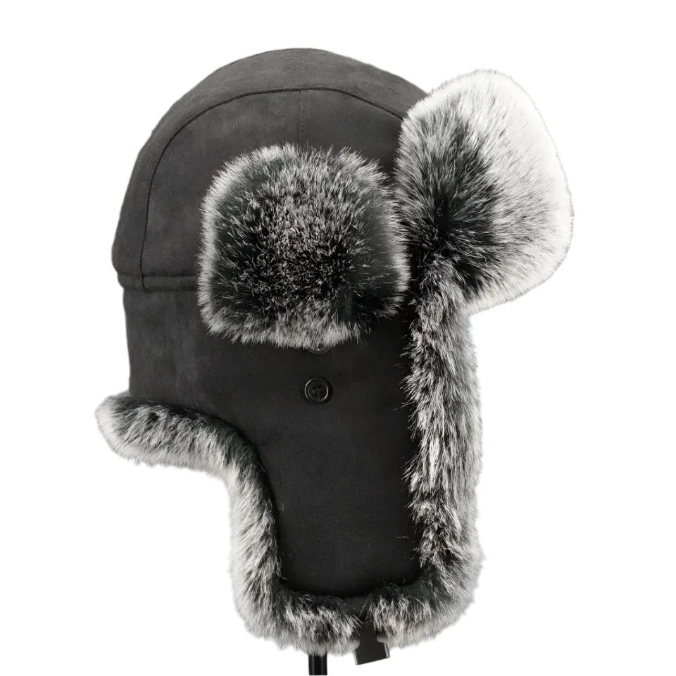 Tarkov Winter Fur Leather Bomber Hat