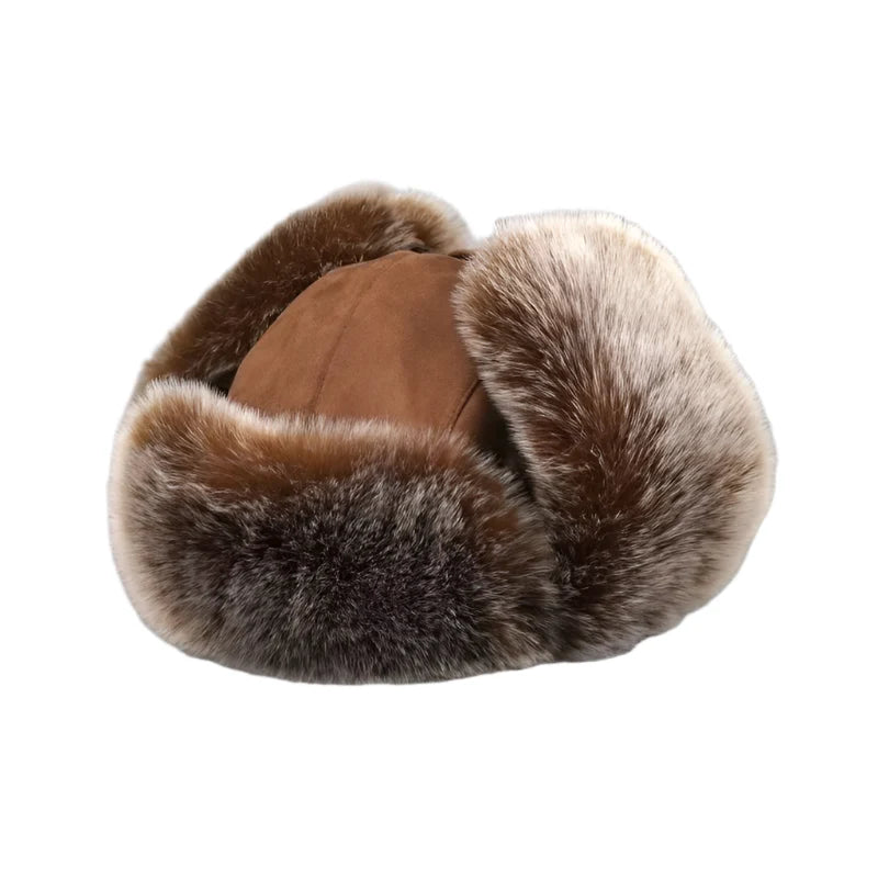 Tarkov Winter Fur Leather Bomber Hat