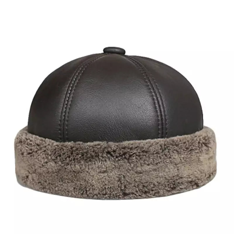 Tarkov Winter Genuine Leather Docker Cap