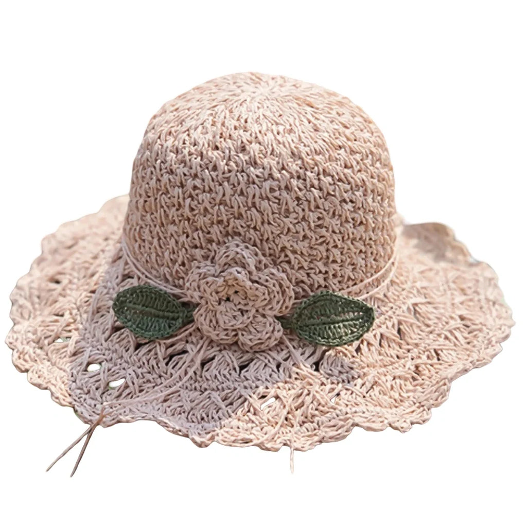 Tayrona Women Summer Sun Raffia Crochet Hat
