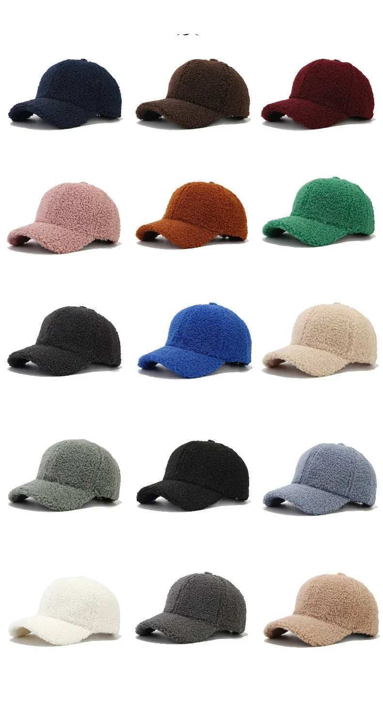 Teddy Furry Lamb Baseball Cap