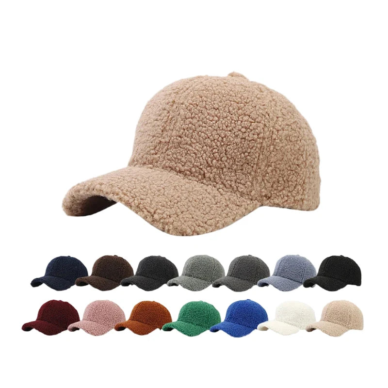 Teddy Furry Lamb Baseball Cap