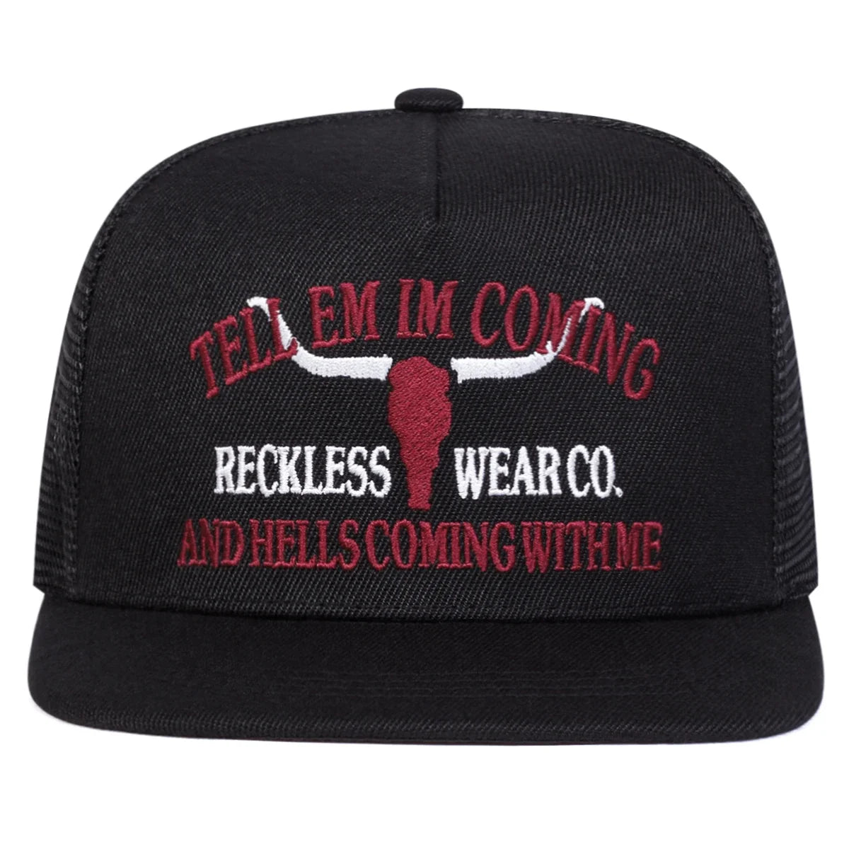 Tell Em Im Coming Trucker Snapback Cap