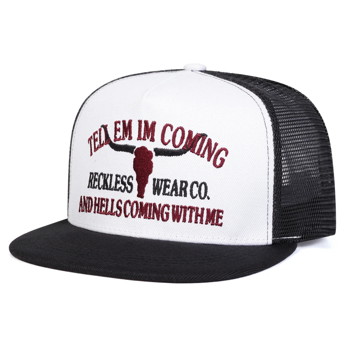 Tell Em Im Coming Trucker Snapback Cap
