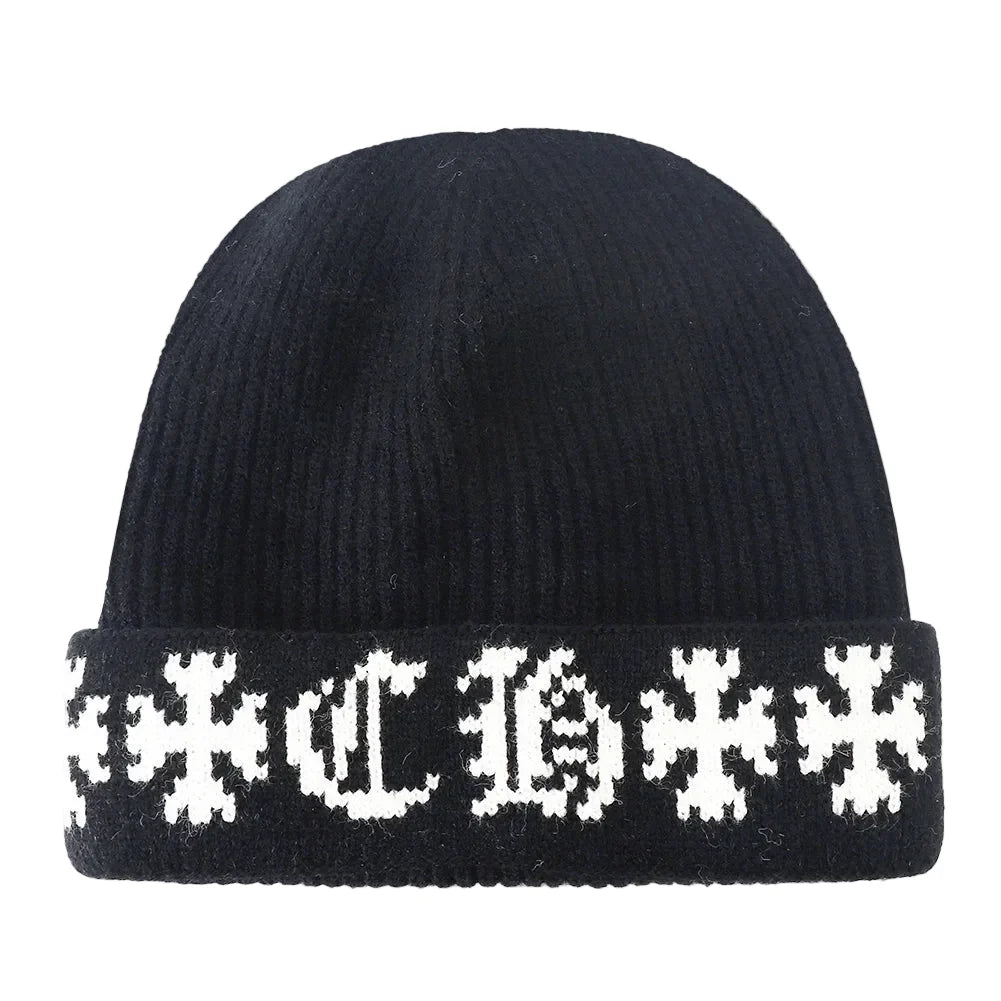 Templar Cross Winter Knitted Beanie