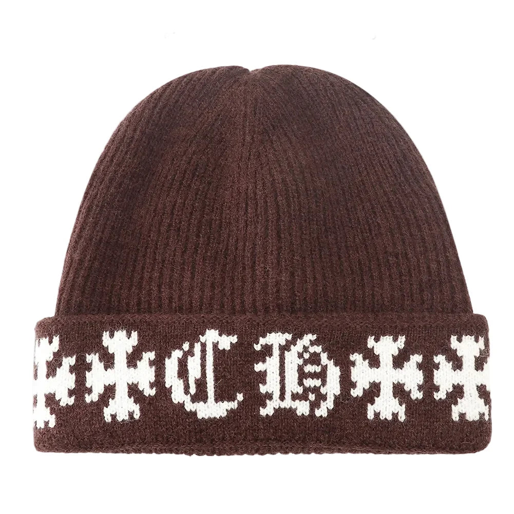 Templar Cross Winter Knitted Beanie