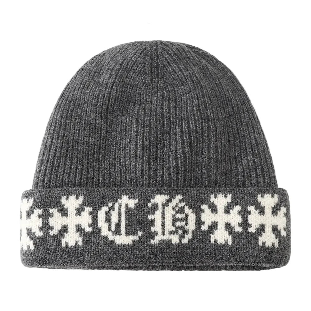 Templar Cross Winter Knitted Beanie