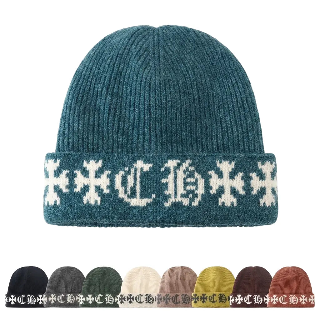 Templar Cross Winter Knitted Beanie