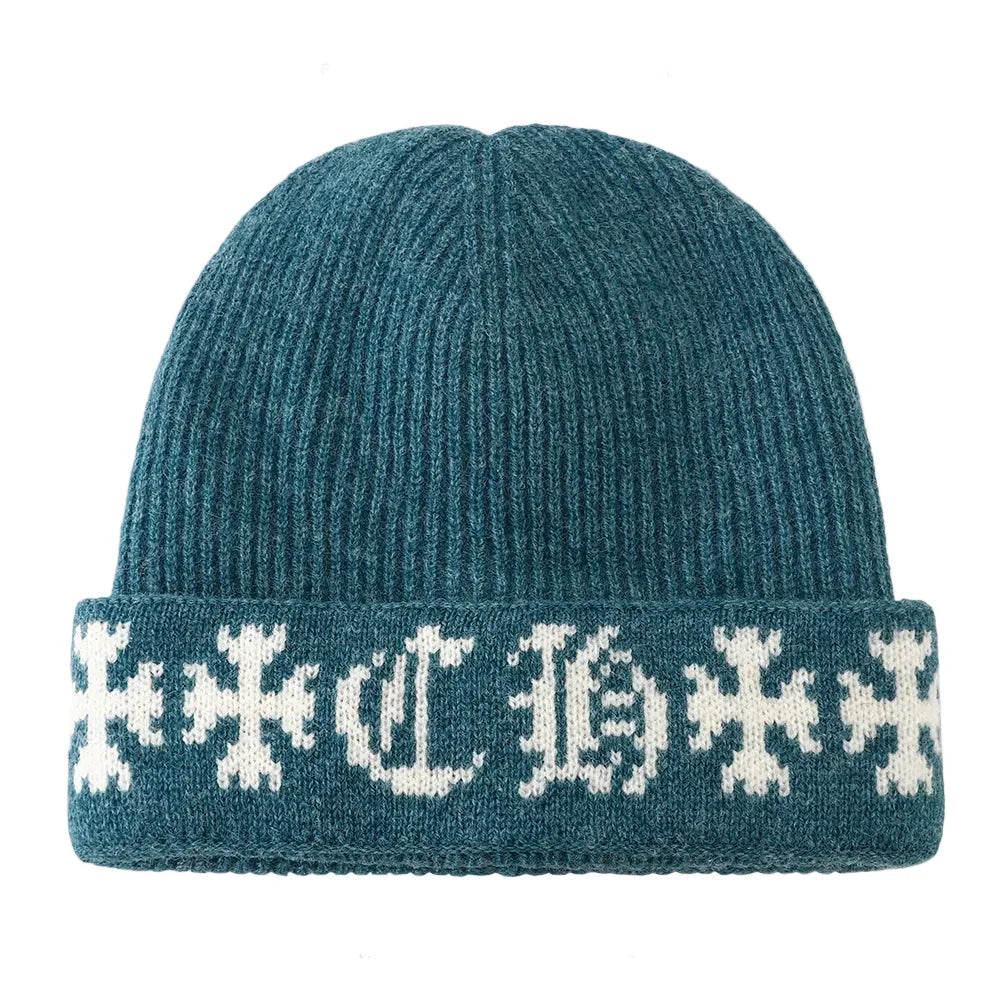 Templar Cross Winter Knitted Beanie