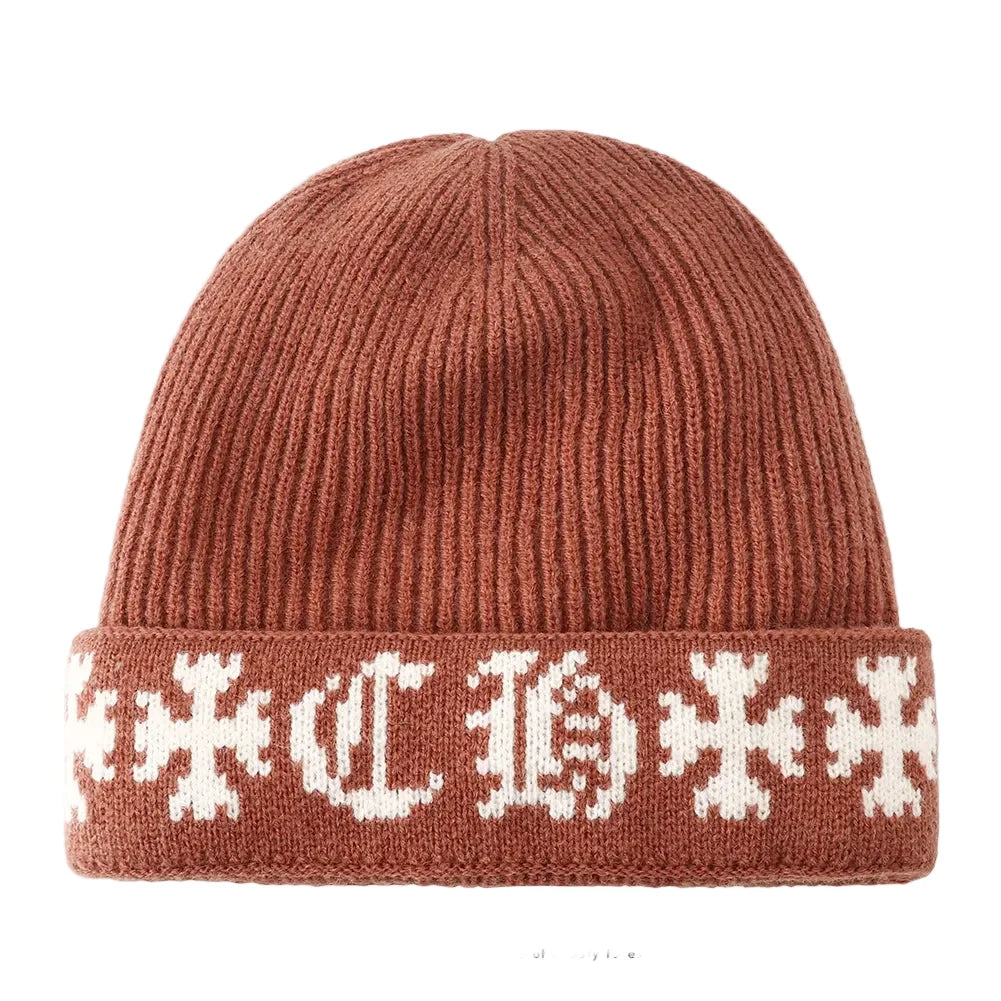 Templar Cross Winter Knitted Beanie