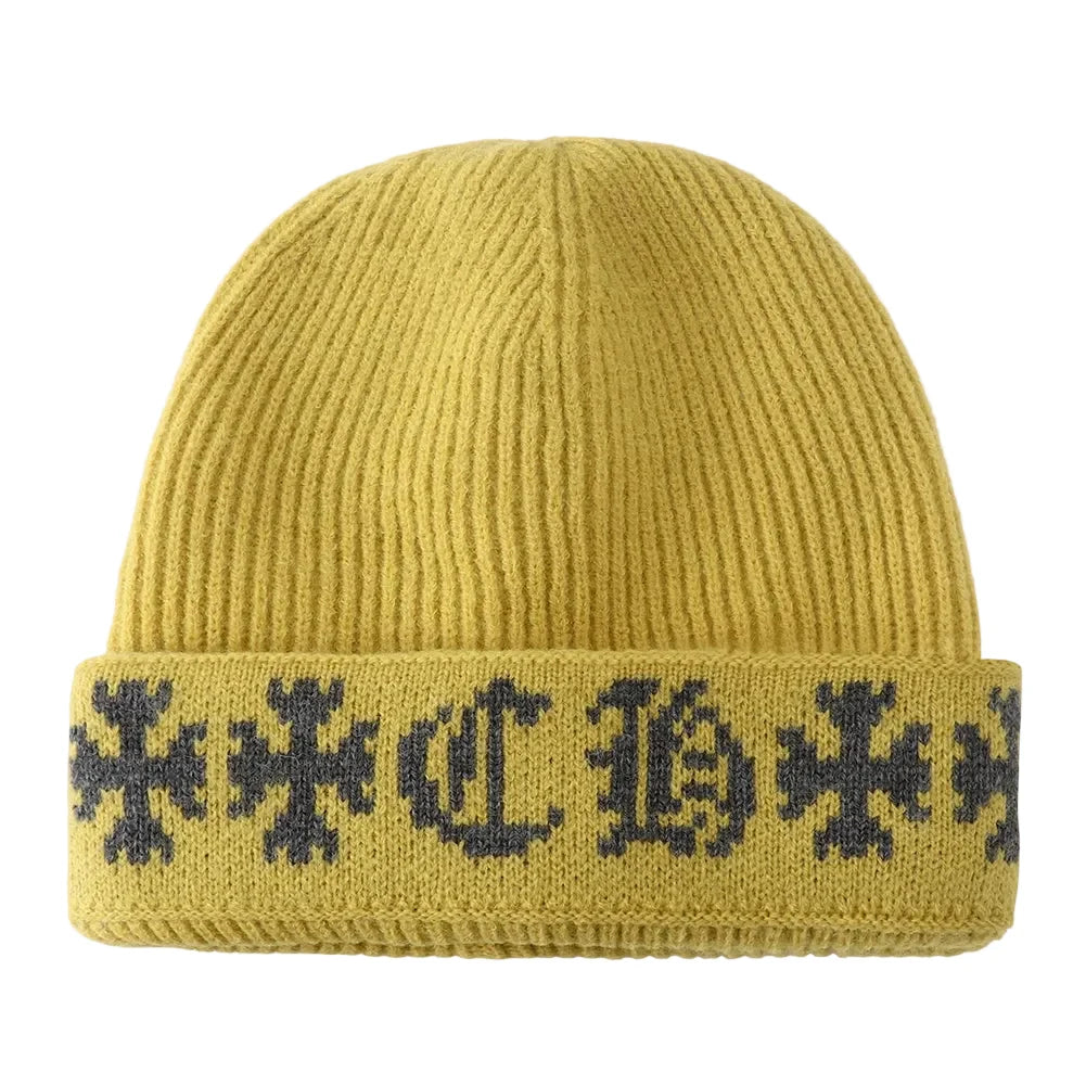 Templar Cross Winter Knitted Beanie