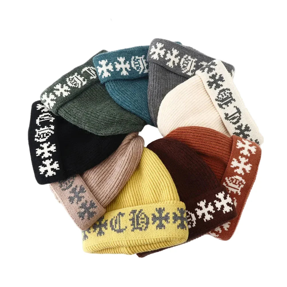 Templar Cross Winter Knitted Beanie