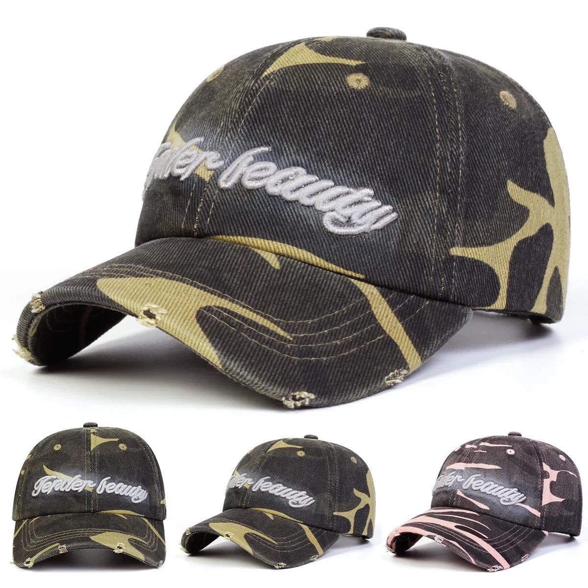 Tender Beauty Camouflage Baseball Cap