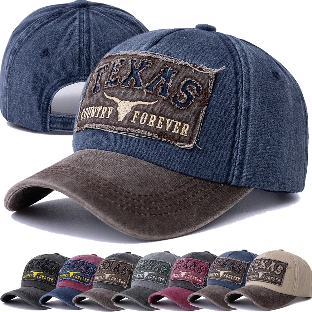 Texas Country Forever Washed Cotton Baseball Cap