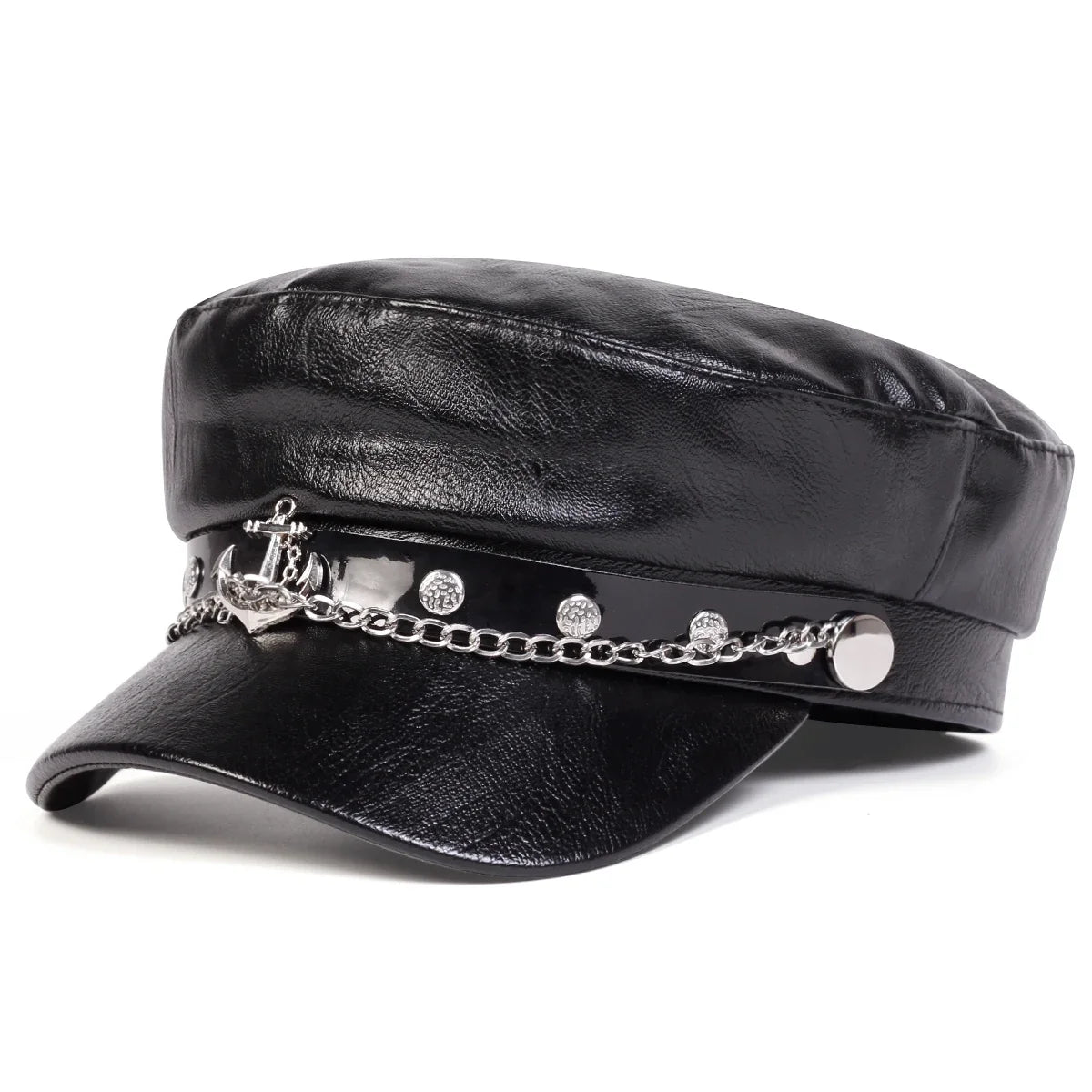 The Anchor Marine Black Sailor Cap