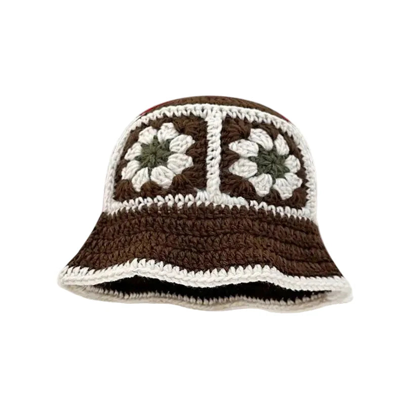 The Blossom Knitted Cotton Crochet Bucket Hat