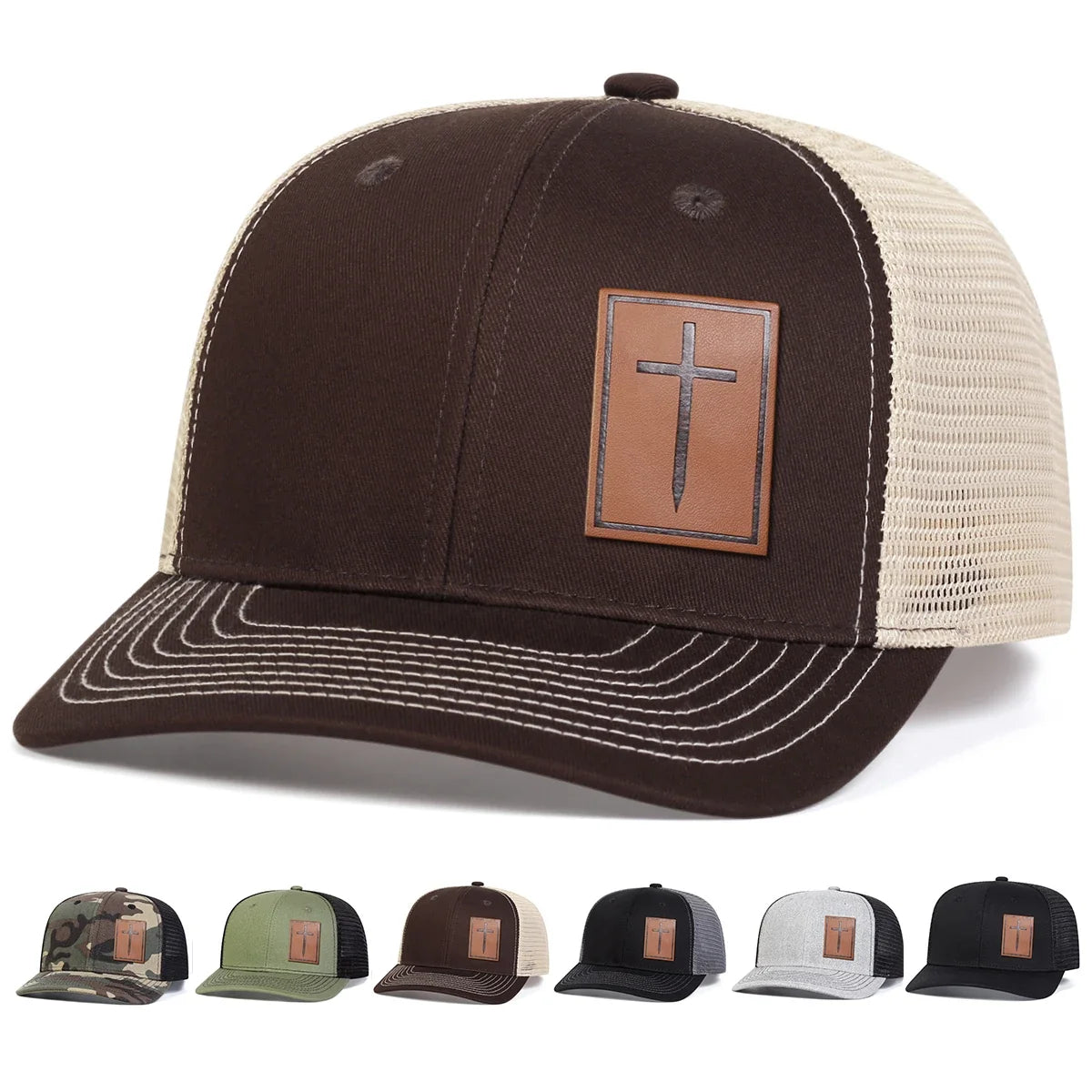 The Holy Cross Trucker Snapback Cap