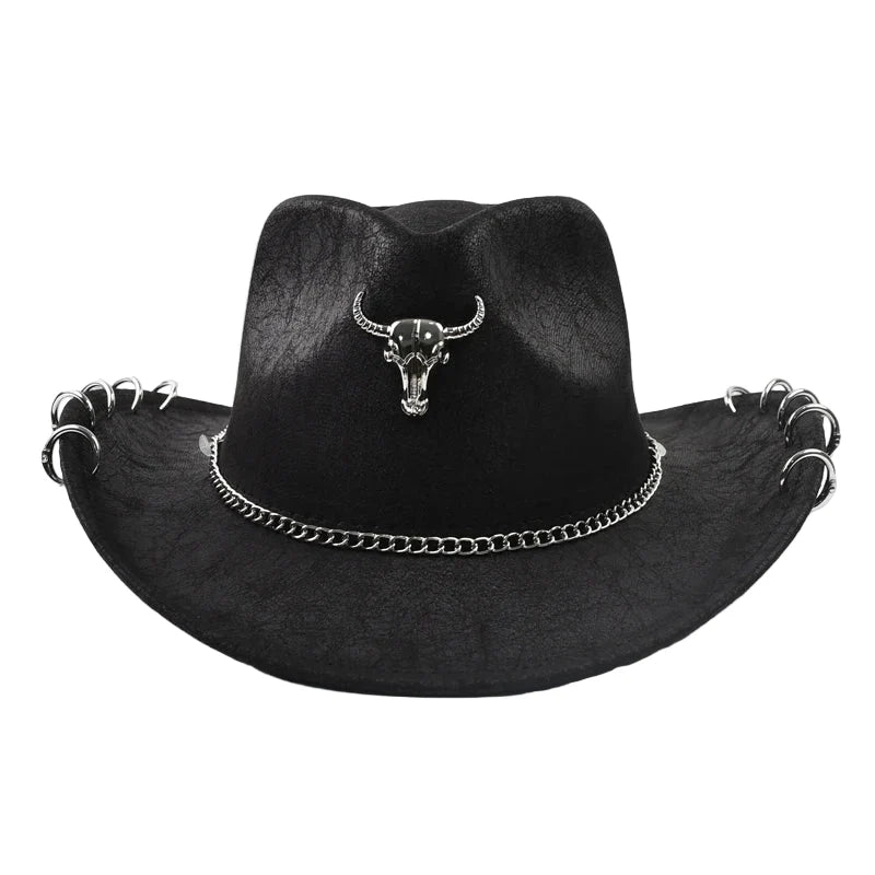 The Iron Bull Leather Cowboy Hat