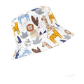 The Jungle Kids Summer White Bucket Hat