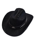 The Midnight Death Leather Cowboy Hat