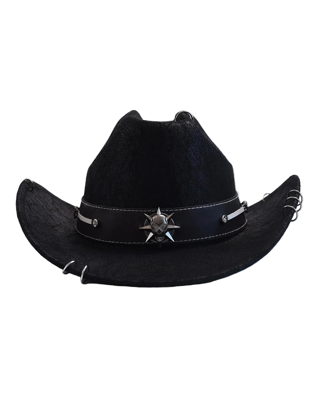 The Midnight Death Leather Cowboy Hat