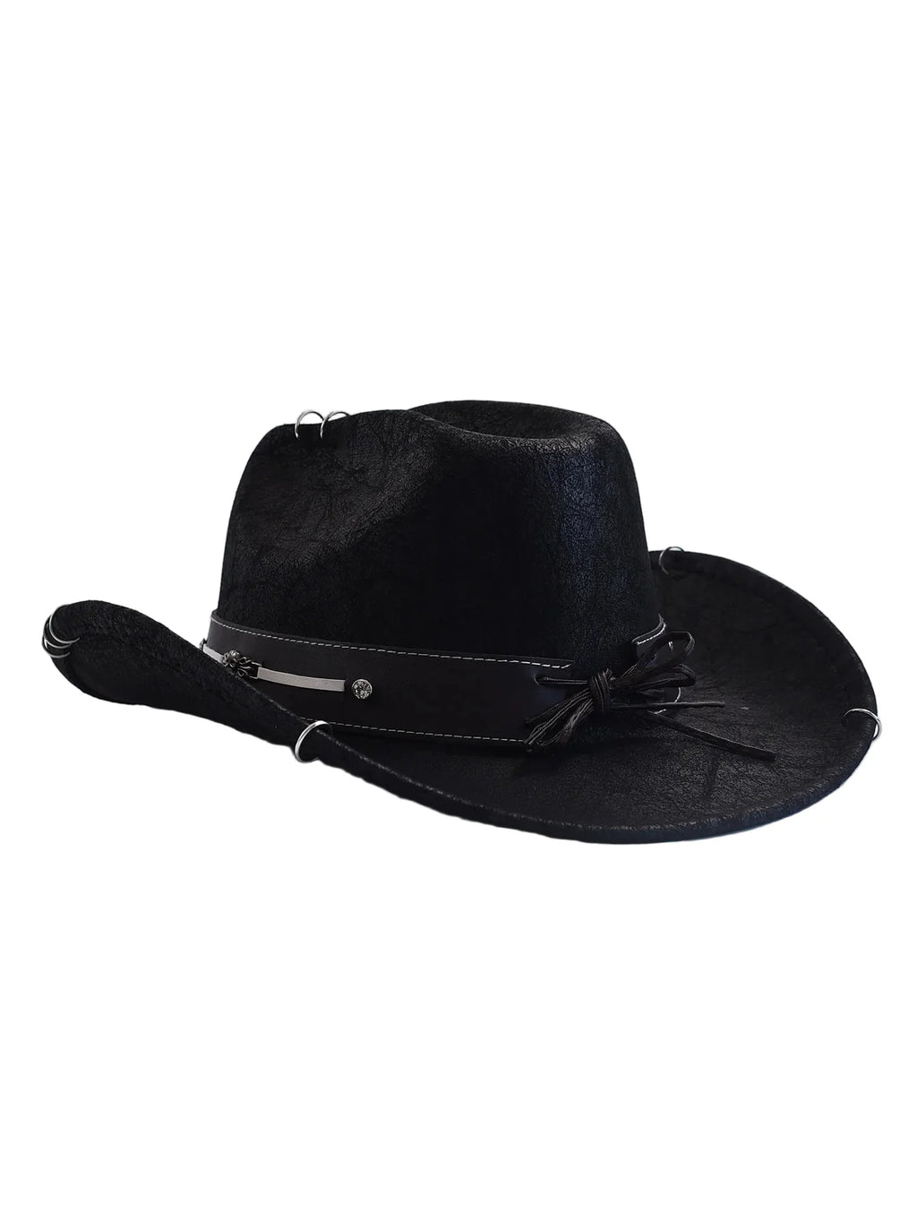 The Midnight Death Leather Cowboy Hat