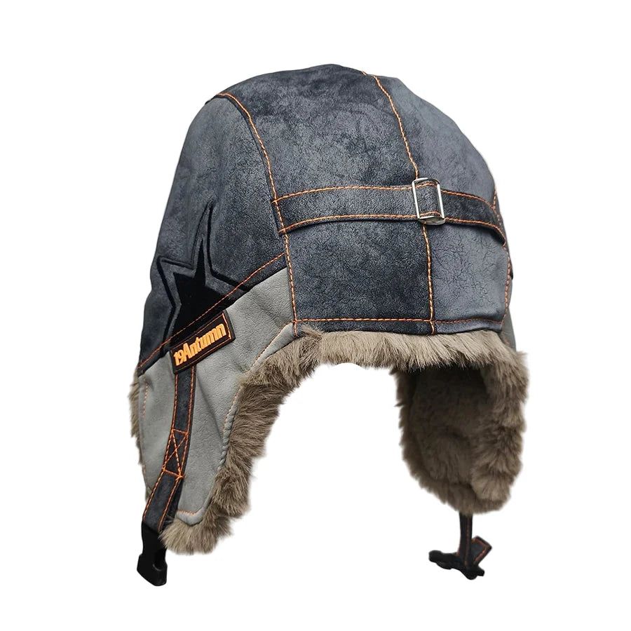 The Northern Star Winter Leather Bomber Hat