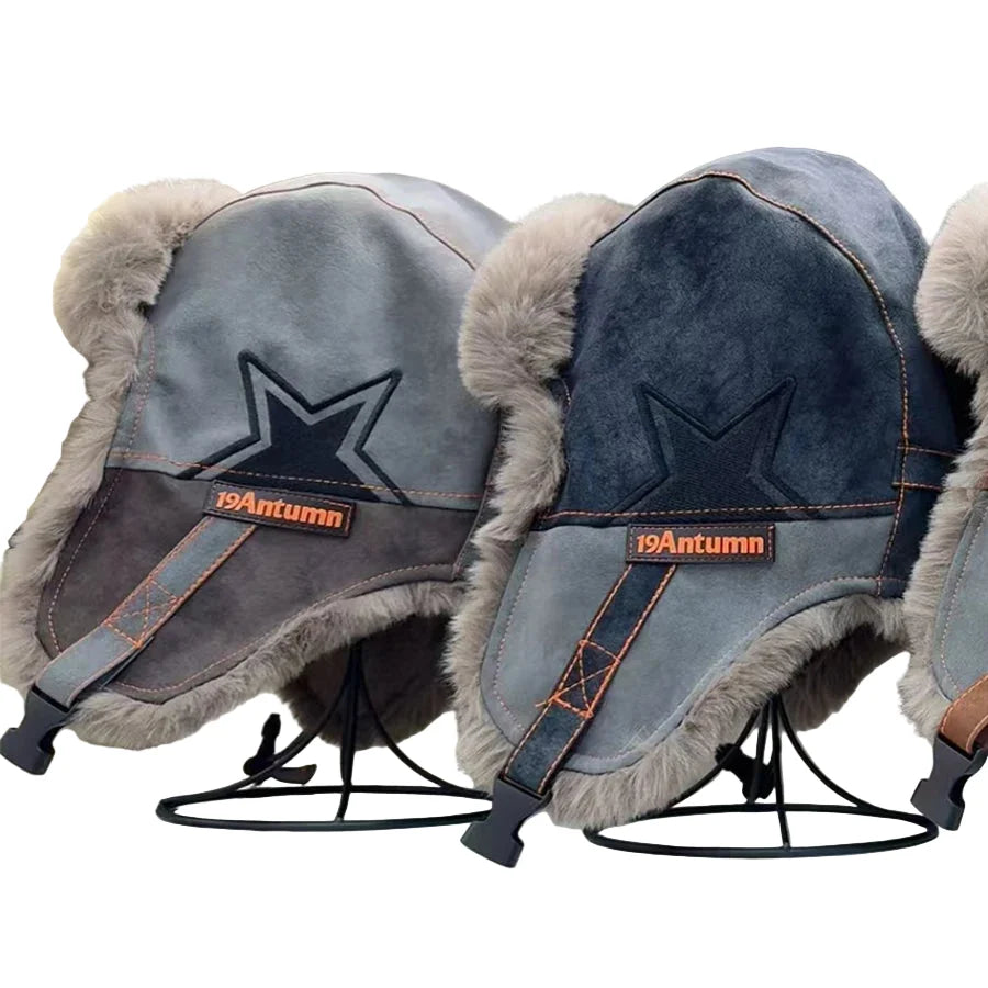 The Northern Star Winter Leather Bomber Hat