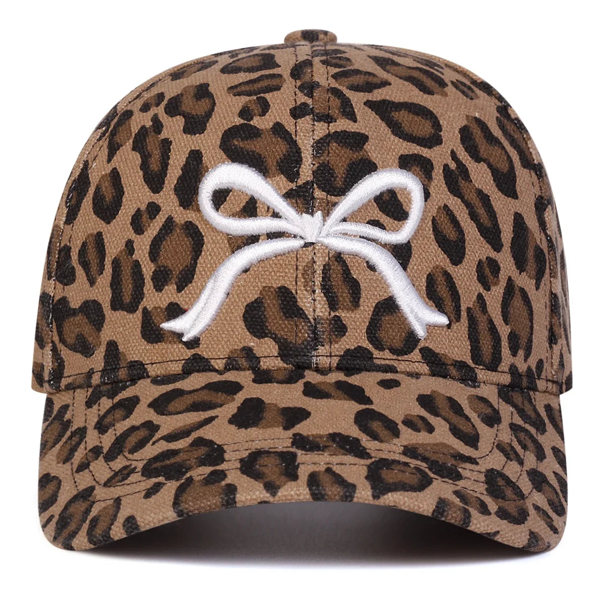 The Ribbon Leopard Print Baseball Cap