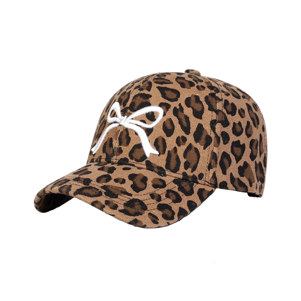 The Ribbon Leopard Print Baseball Cap
