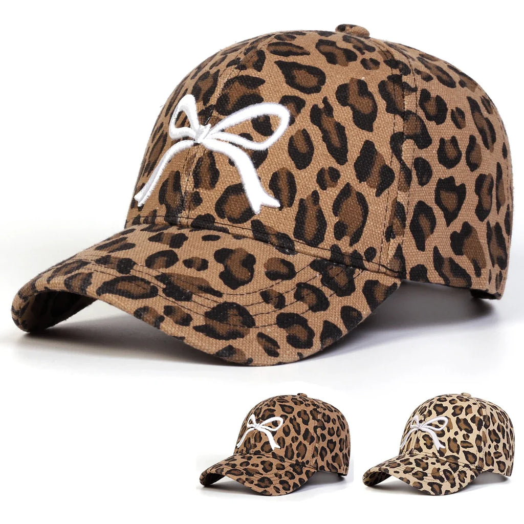 The Ribbon Leopard Print Baseball Cap