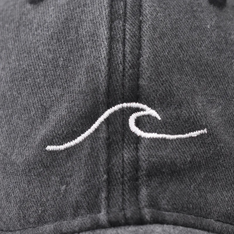 The Wave Washed Cotton Baseball Cap