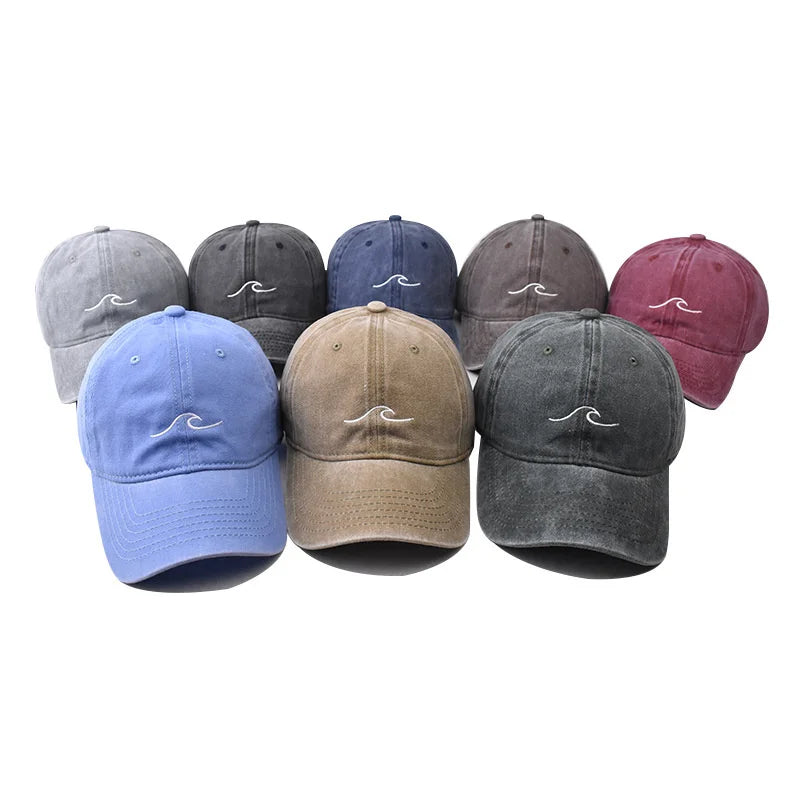 The Wave Washed Cotton Baseball Cap