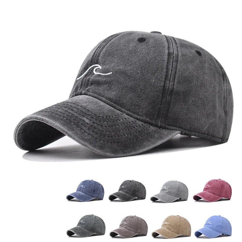 The Wave Washed Cotton Baseball Cap