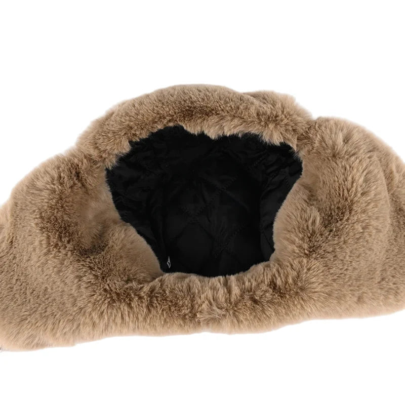 The Winter Death Leather Fur Bomber Hat