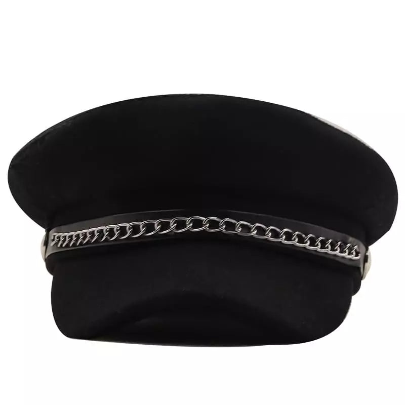The Royal Chain Black Sailor Cap