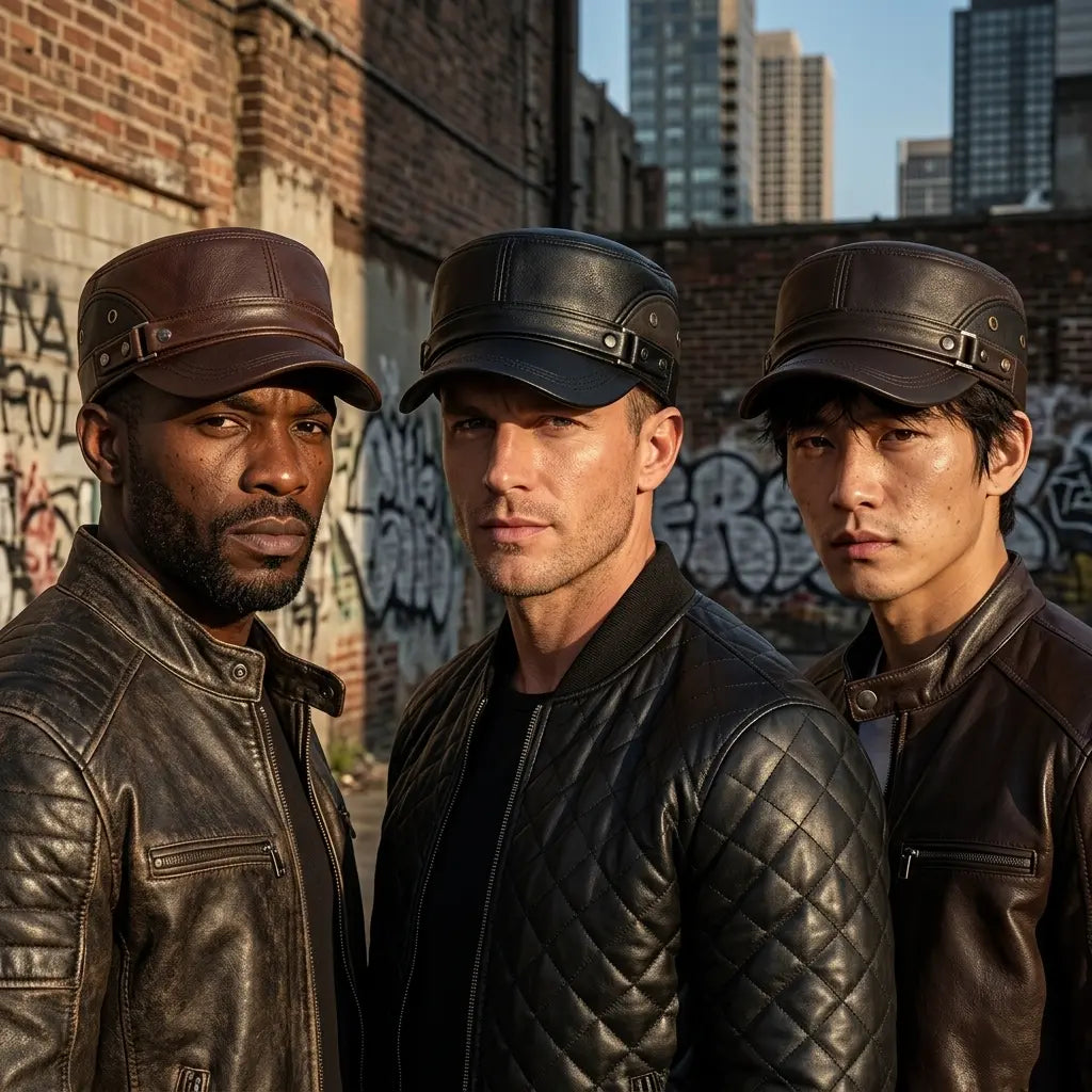 Thompson Genuine Leather Army Cap