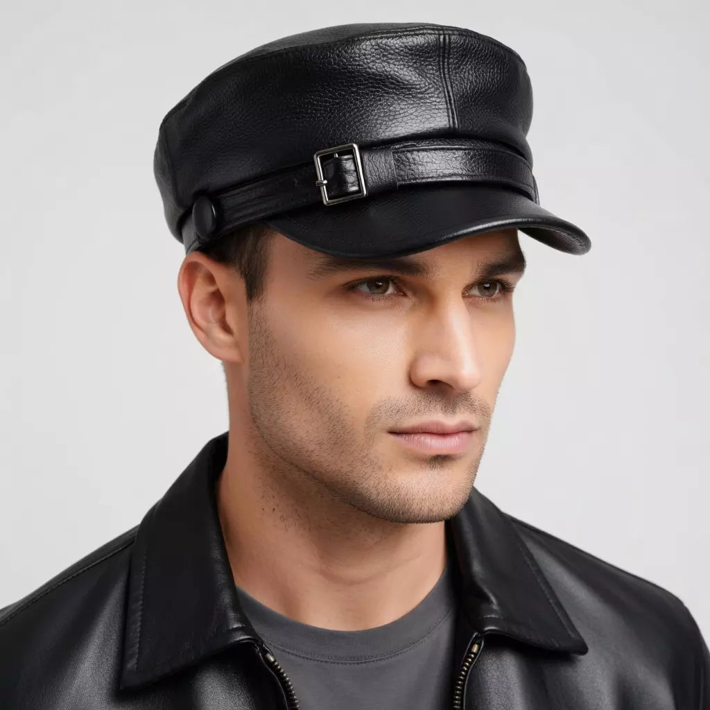Toronto Vintage Genuine Leather Sailor Cap