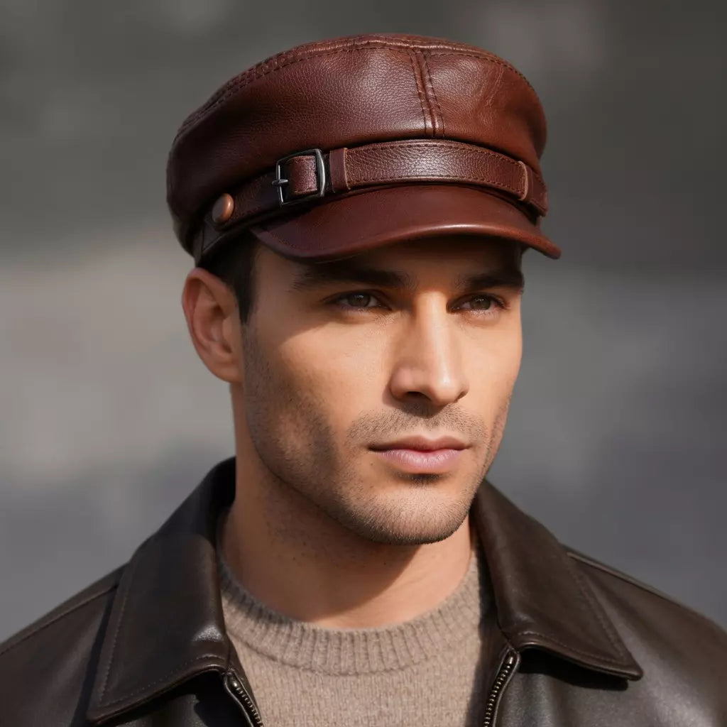 Toronto Vintage Genuine Leather Sailor Cap