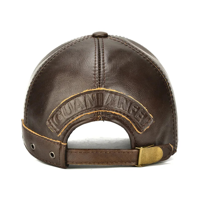 Toulouse Genuine Leather Baseball Cap