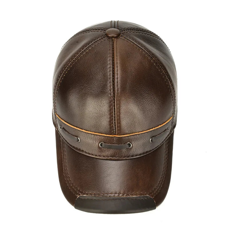 Toulouse Genuine Leather Baseball Cap