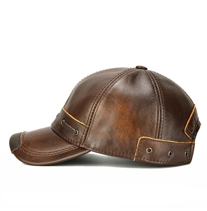 Toulouse Genuine Leather Baseball Cap