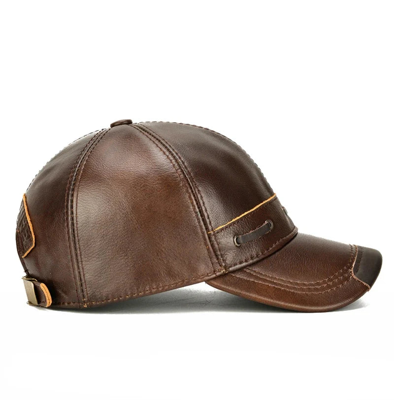 Toulouse Genuine Leather Baseball Cap