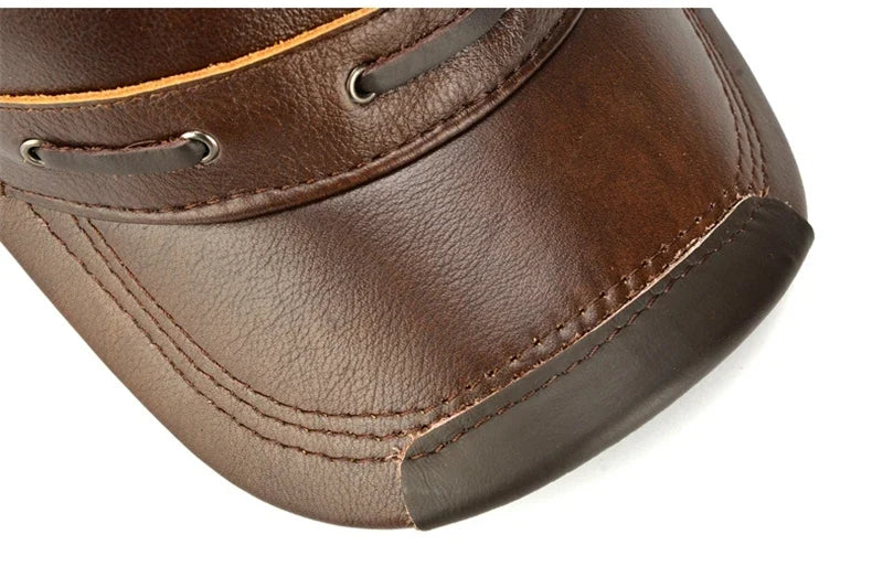 Toulouse Genuine Leather Baseball Cap