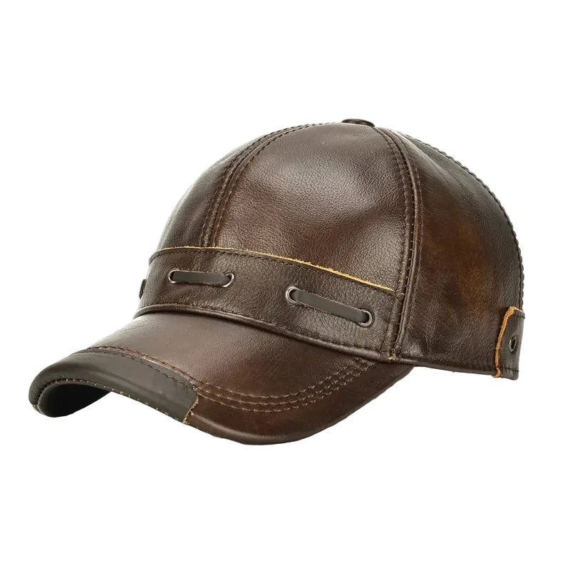 Toulouse Genuine Leather Baseball Cap