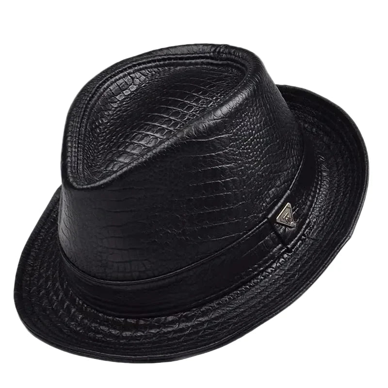 Toulouse Genuine Leather Trilby Hat